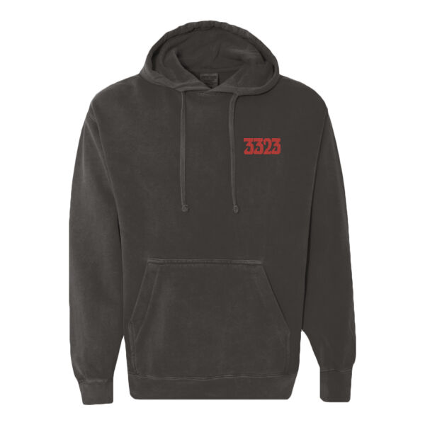 3323 Embroidered Hoodie - Unisex Thumbnail